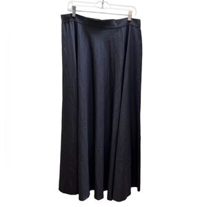 Mossi maxi accordion black skirt size 40